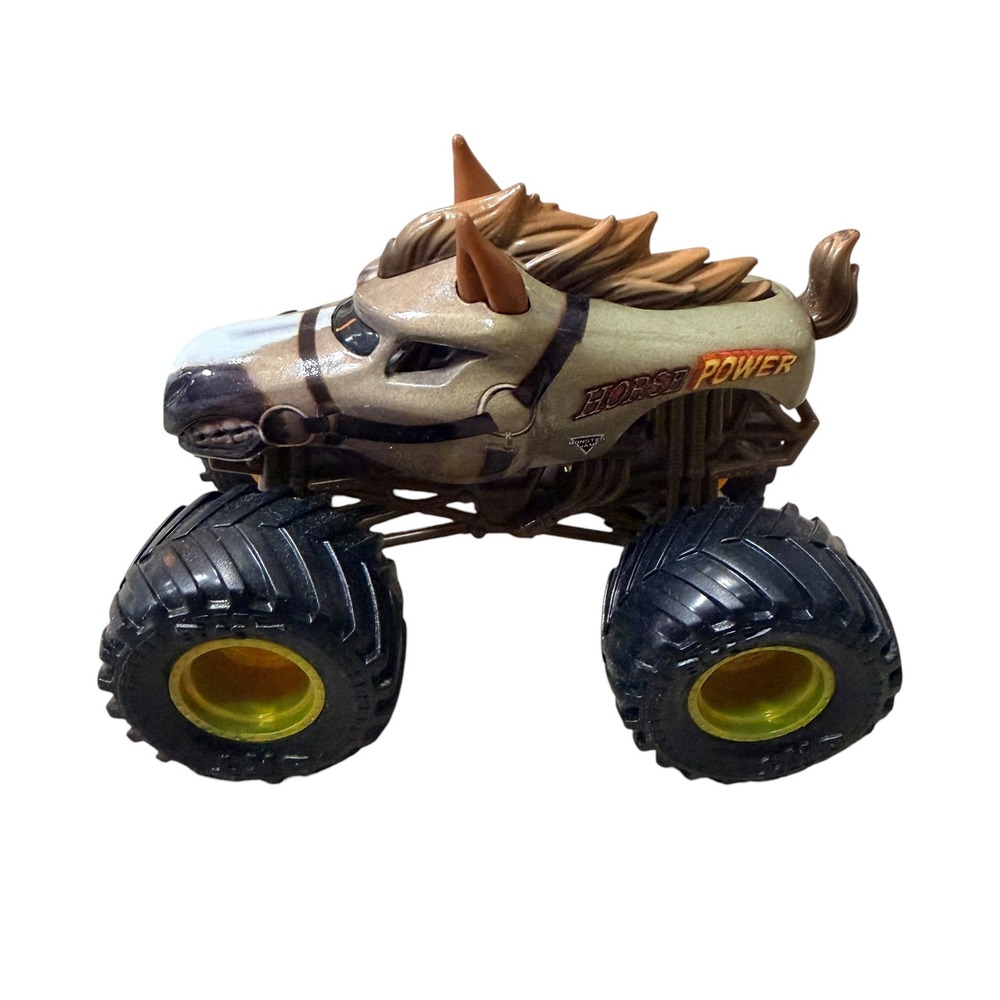 Monster Jam Horse Power Monster‎ Truck Diecast Toy Tan Brown 1:64 Scale
